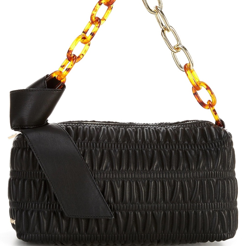 H.O.W. We Are Thoughtful Vegan Leather Black Shoulder Bag